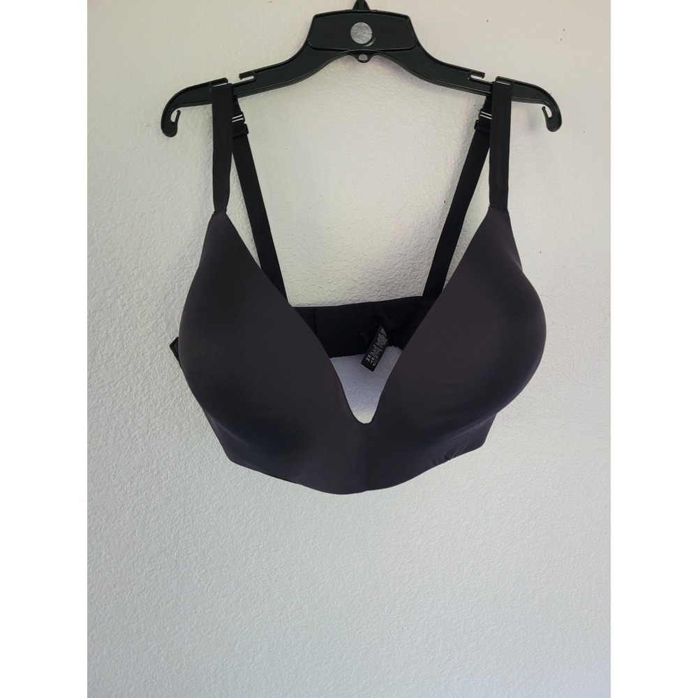 Skims Fits Everybody Plunge Bra Onyx Black Underwire Size 44DD #12